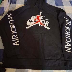 Nike Black Sweater with Iconic Jumpman Logo